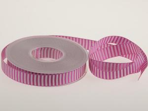 Streifenband Querstreifen 15mm pink ohne Draht