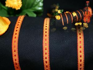 Bändchen Lissabon Orange ohne Draht 6mm