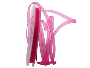 Geschenkband Dekoband Schleifenband Organzaband Luminoso pink 6mm ohne Draht