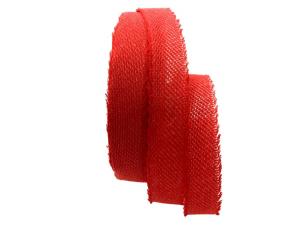 Geschenkband Dekoband Schleifenband Baumwollband Jute rot 40mm ohne Draht