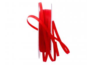 Geschenkband Dekoband Schleifenband Basicbändchen rot 5mm ohne Draht