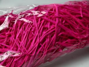 Geschenkband Dekoband Schleifenband Bast-Fäden pink ohne Draht