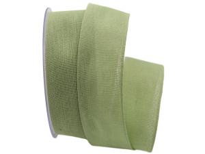 Baumwollband Cotton mintgrün 40mm ohne Draht