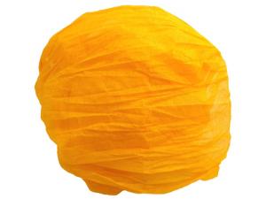 Geschenkband Dekoband Schleifenband Dekostoff Crinkle gelb 2m