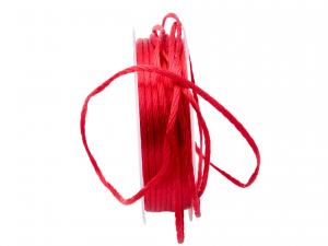 Geschenkband Dekoband Schleifenband Flechtkordel rot ca. 2mm ohne Draht