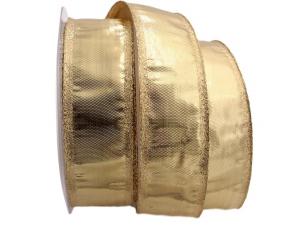 Goldband Klondyke Gold mit Draht 40mm