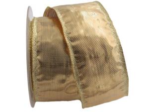 Goldband Klondyke Gold mit Draht 65mm