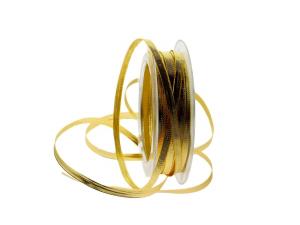Geschenkband Dekoband Schleifenband Goldband Perfektion ohne Draht 5mm