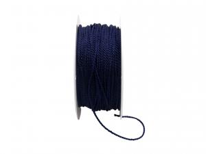 Geschenkband Dekoband Schleifenband Kordel dunkelblau 2mm ohne Draht
