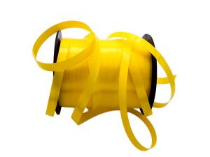 Geschenkband Dekoband Schleifenband Polyband Gelb ohne Draht 5mm