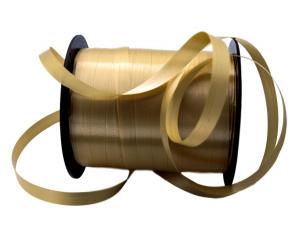 Geschenkband Dekoband Schleifenband Polyband Honig ohne Draht 5mm