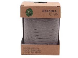 Geschenkband Dekoband Schleifenband Ringelband 100% Baumwolle grau 5mm