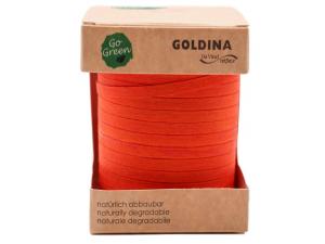 Geschenkband Dekoband Schleifenband Ringelband 100% Baumwolle orange 5mm