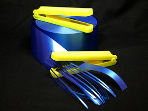 Geschenkband Dekoband Schleifenband "Splisser" mit Metallzähnen zum Ausfransen von Polybändern