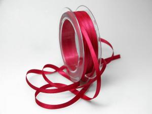 Geschenkband Dekoband Schleifenband Satinbändchen Pink ohne Draht 6mm