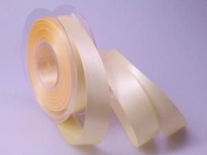 Geschenkband Dekoband Schleifenband Satinband Creme ohne Draht 25mm