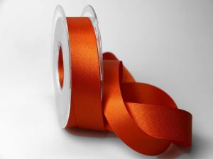 Satinband Orange ohne Draht 25mm