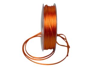 Satinkordel Orange ohne Draht 2mm