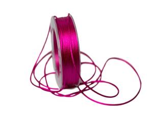 Satinkordel pink 2mm ohne Draht