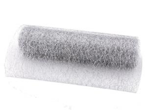 Tischband Spidertüll 250mm silber ohne Draht - im Bänder Großhandel günstig kaufen!