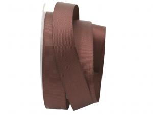 Uniband Ripsband braun 25mm ohne Draht