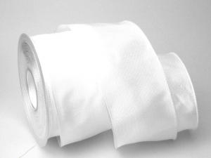 Uniband Weiß mit Draht 70mm