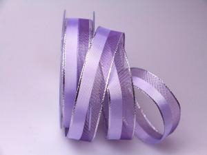 Geschenkband Dekoband Schleifenband Weihnachtsband Marina lila 25mm mit Draht