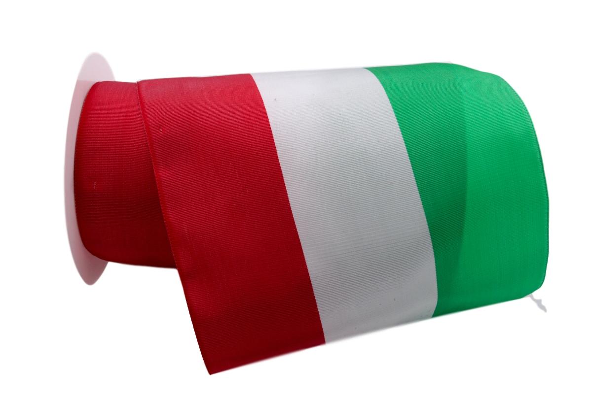 Nationalband Italien 155cm rot / weiß / grün ohne Draht