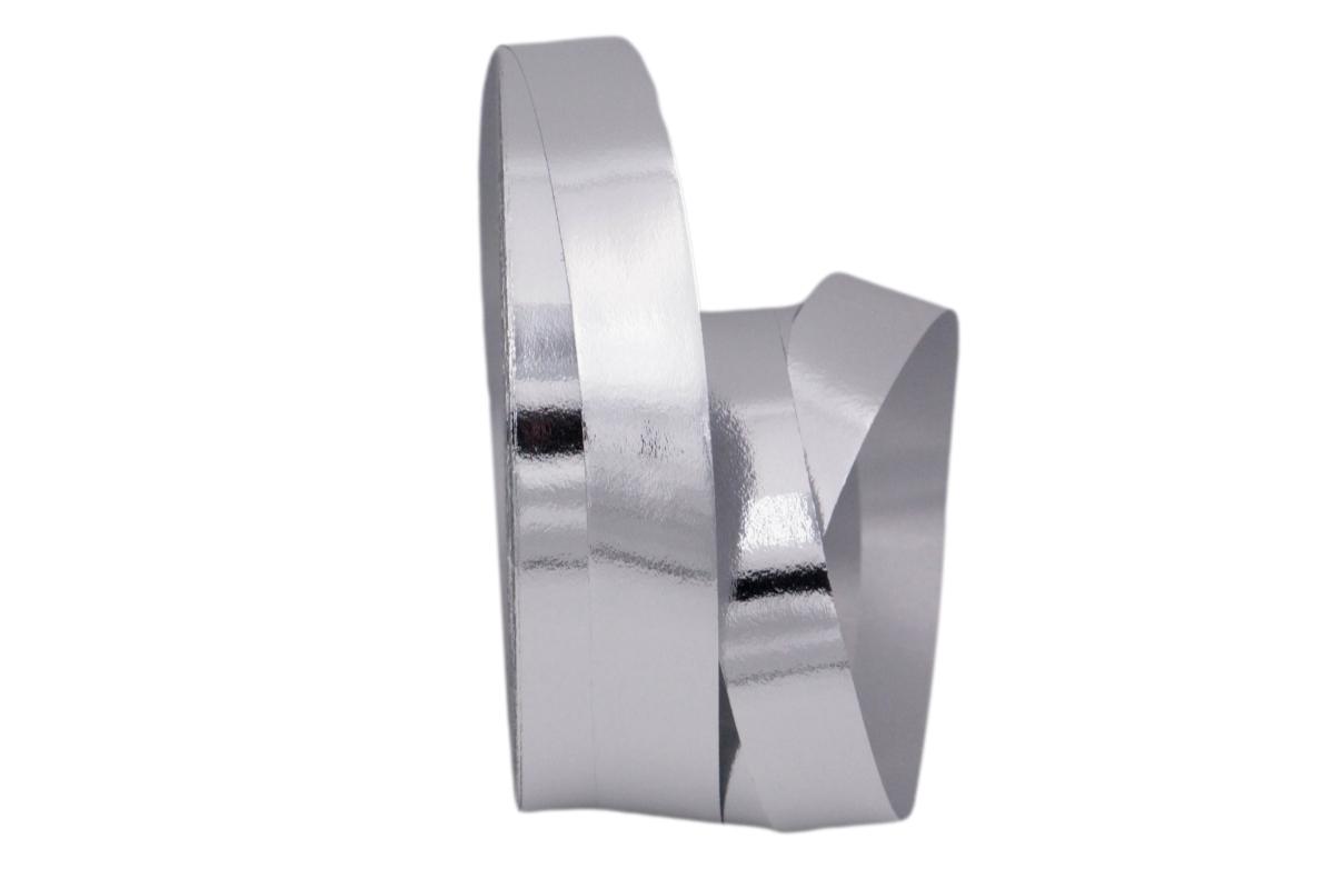 Polyband Silber ohne Draht 19mm Silber