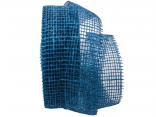 Dekoband Jute 50mm blau ohne Draht