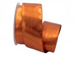 Weihnachtsband Scintillante bronze 50mm ohne Draht