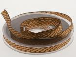 Weihnachtsband Gloria ohne Draht 10 mm braun Weihnachtsband Gloria ohne Draht 10 mm braun