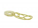 Bortenband Geflecht gold 8mm ohne Draht Bortenband Geflecht gold 8mm ohne Draht
