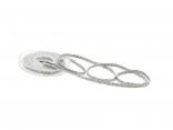 Bortenband Geflecht silber 8mm ohne Draht Bortenband Geflecht silber 8mm ohne Draht
