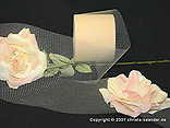 Tüllband Creme ohne Draht 70mm Tüllband Creme ohne Draht 70mm
