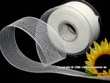 Gitterband Feingitter Weiß ohne Draht 50mm Gitterband Feingitter Weiß ohne Draht 50mm