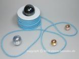 Kordel Hellblau ohne Draht 4mm Kordel Hellblau ohne Draht 4mm