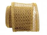 Gitterband Hexe gold 120mm mit Draht Gitterband Hexe gold 120mm mit Draht