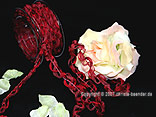 Bänderwelle Bordeaux mit Draht 20mm Bänderwelle Bordeaux mit Draht 20mm