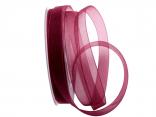 Organzaband Luminoso bordeaux 15mm ohne Draht Organzaband Luminoso bordeaux 15mm ohne Draht