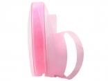 Organzaband Luminoso rosa 15mm ohne Draht Organzaband Luminoso rosa 15mm ohne Draht