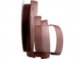 Organzaband Luminoso braun 15mm ohne Draht Organzaband Luminoso braun 15mm ohne Draht