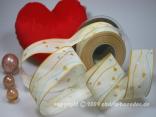Motivband Mauii Creme mit Draht 40mm Motivband Mauii Creme mit Draht 40mm