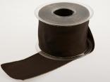 Uniband Goldkante Braun mit Draht 70mm Uniband Goldkante Braun mit Draht 70mm