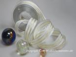 Streifenband Rimini Creme mit Draht 25mm Streifenband Rimini Creme mit Draht 25mm