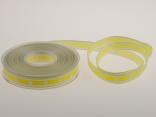 Motivband Blume Gelb mit Draht 15 mm