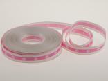 Motivband Blume Rosa mit Draht 15 mm