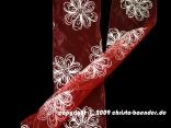 Organzaband Springflowers Rot mit Draht 150mm Organzaband Springflowers Rot mit Draht 150mm