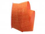 Uniband Leinenoptik orange 40mm ohne Draht Uniband Leinenoptik orange 40mm ohne Draht