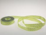 Vichykaro mit Herz Mintgrün 25 mm mit Draht Vichykaro mit Herz Mintgrün 25 mm mit Draht